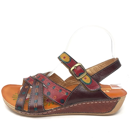 SOLD🎉Spring Step Union Wedge Sandals Size 8.5 - Picture 3 of 8